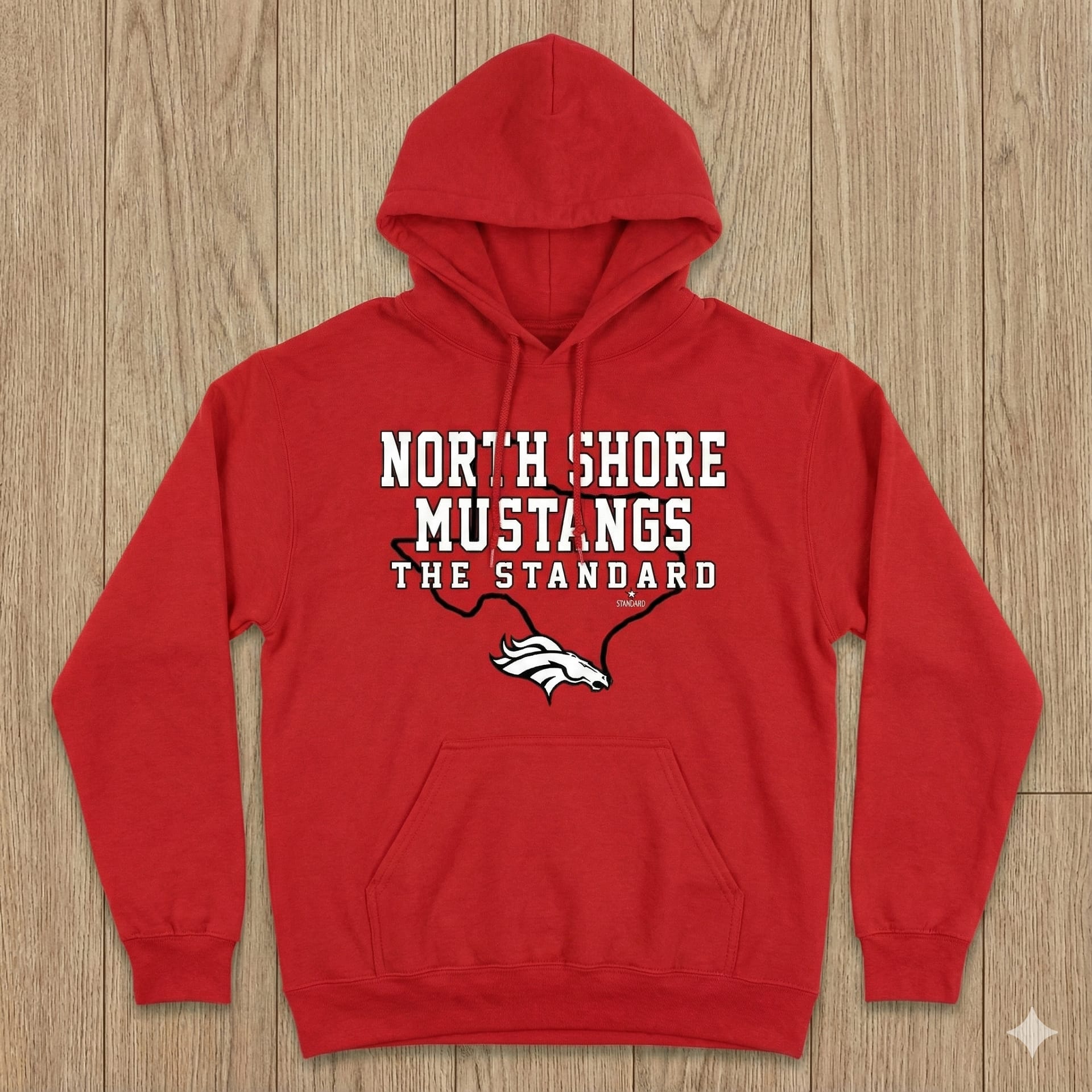 The North Shore Mustangs “THE STANDARD” Legacy Hoodie represents discipline, consistency, and program identity through a timeless collegiate design. Built for year-round wear with durable print construction and a clean, restrained layout.